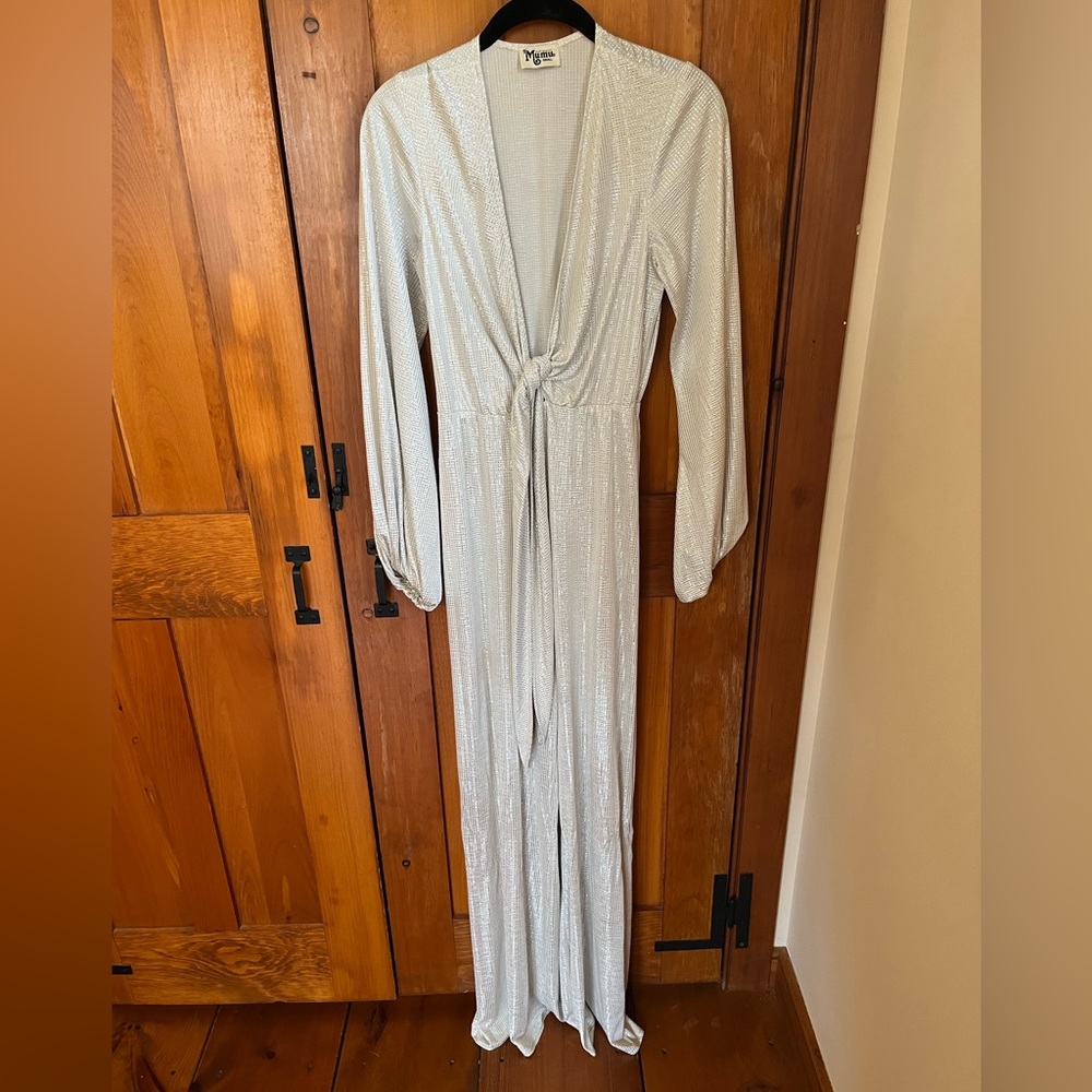 Show Me Your MuMu jumpsuit in Champagne. Size S
